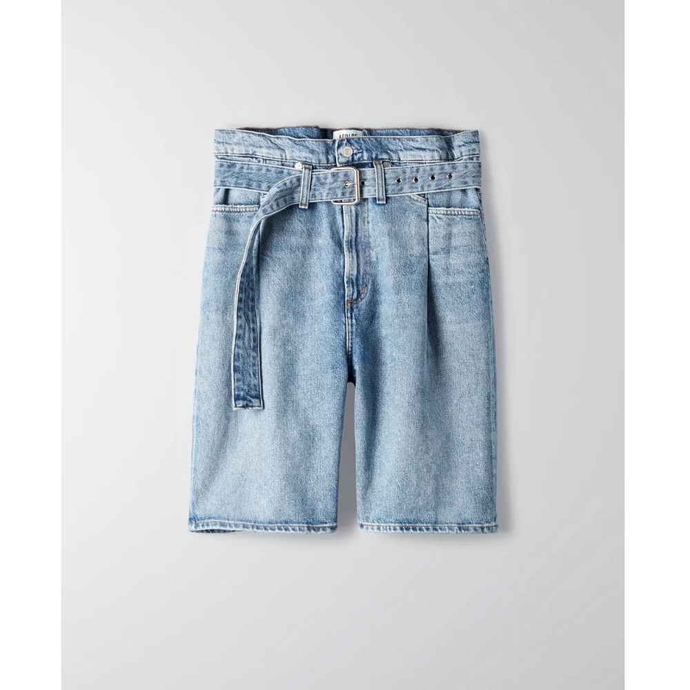 Agolde Reworked 90s Short Revival Baggy Bermuda Denim Long Shorts